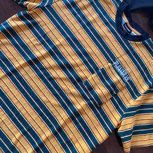 Pleasures striped men’s tshirt